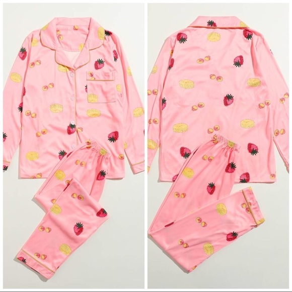 New Pink Pajama Set - Picture 2 of 5